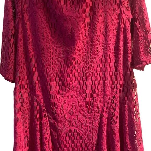 Pre Owned Women’s Rabbit Rabbit Rabbit Lacey Dress Sz 15W Classic Casual Style - Picture 8 of 11